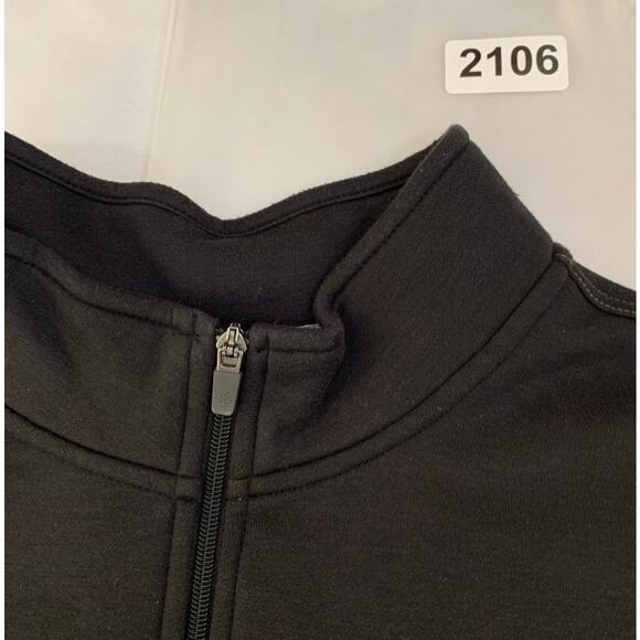 Izod Mens Black Shirt Advantage Performance Stretch Size 2XL Pullover 1/4 Zip - Picture 15 of 15
